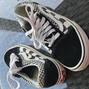 Vans Black and White Checkered Sneakers
